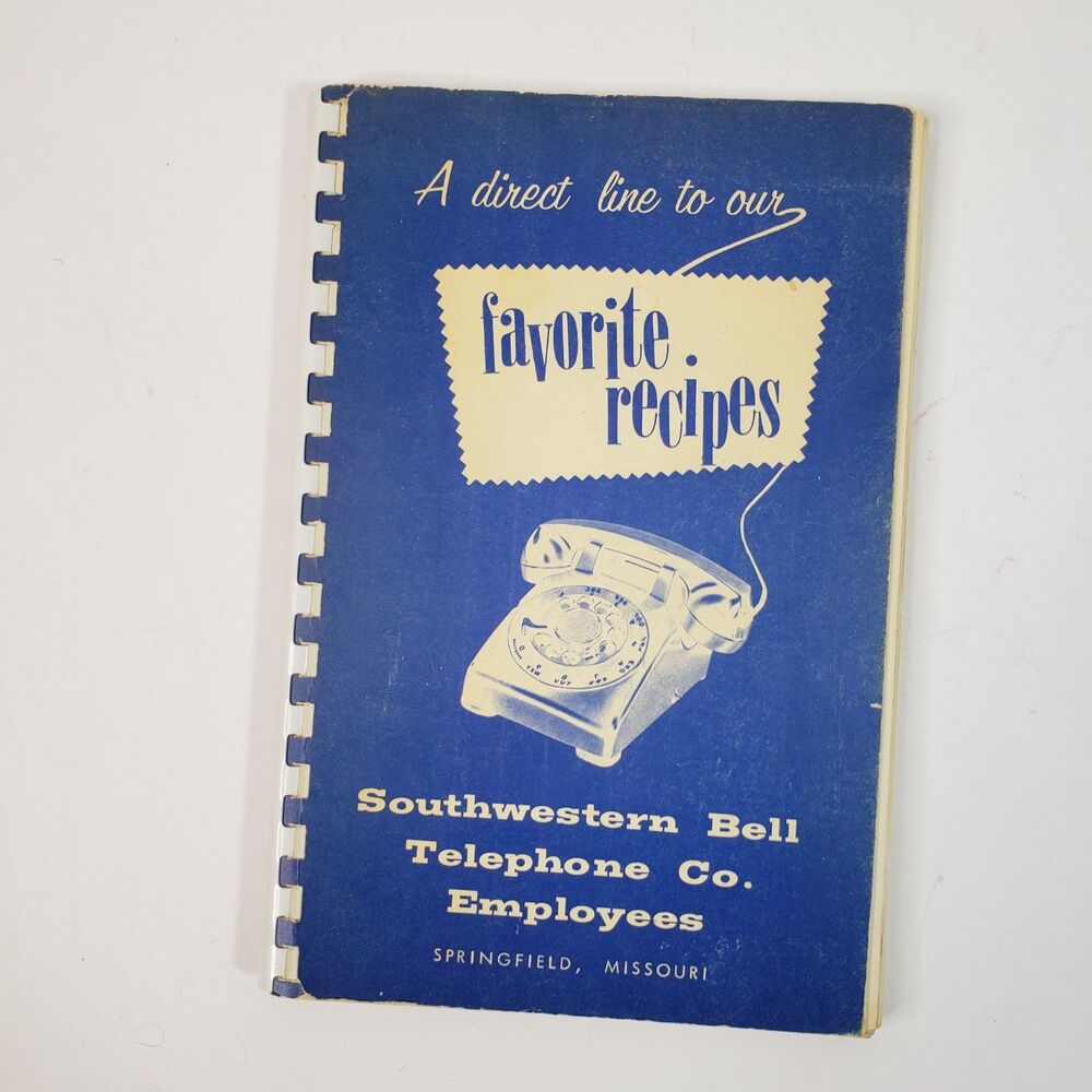 Southwestern Bell Telephone Employee Cookbook Springfield MO History 1961